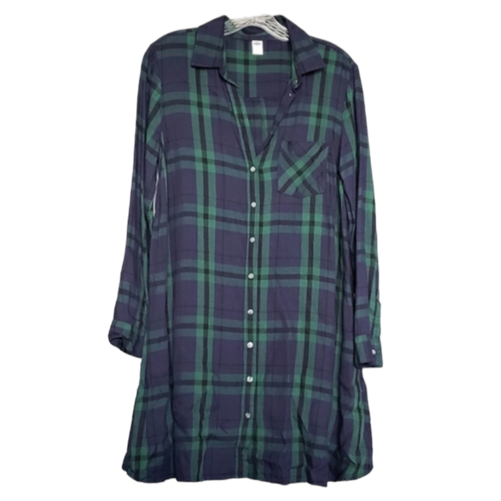 Old Navy Plaid Swing Dress NWOT - Picture 1 of 5
